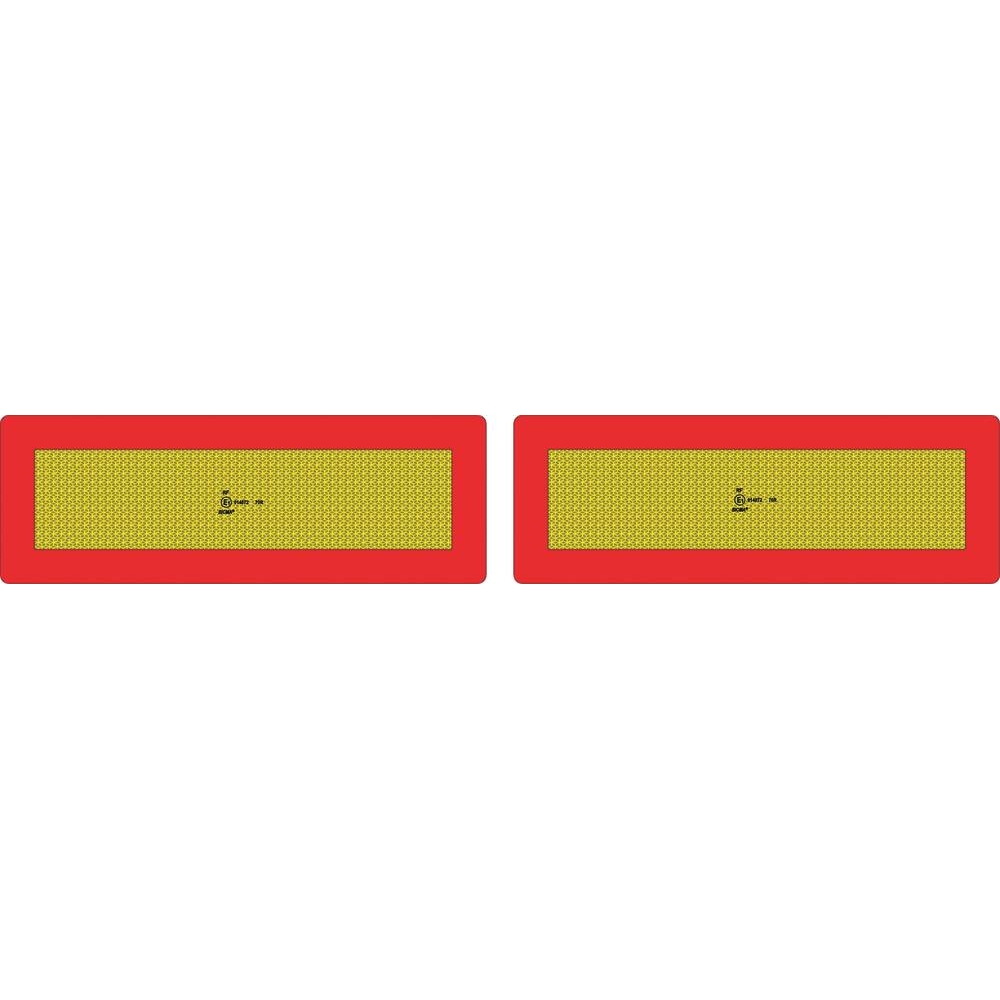 Plaque alu réfléchissante poids lourds 565x195mm - lot de 2 pcs VIGNAL LIGHTING GROUP - 16947