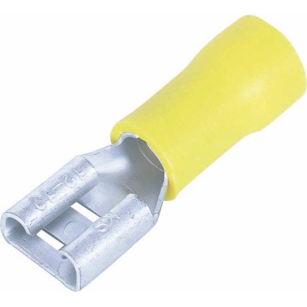 10 cosses clip femelles jaunes 95x11mm/blister - 1698310