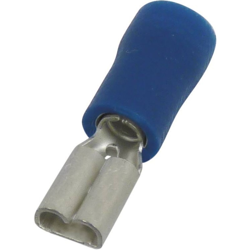 10 cosses clip femelle 28x05mm bleu/blister - 1698910