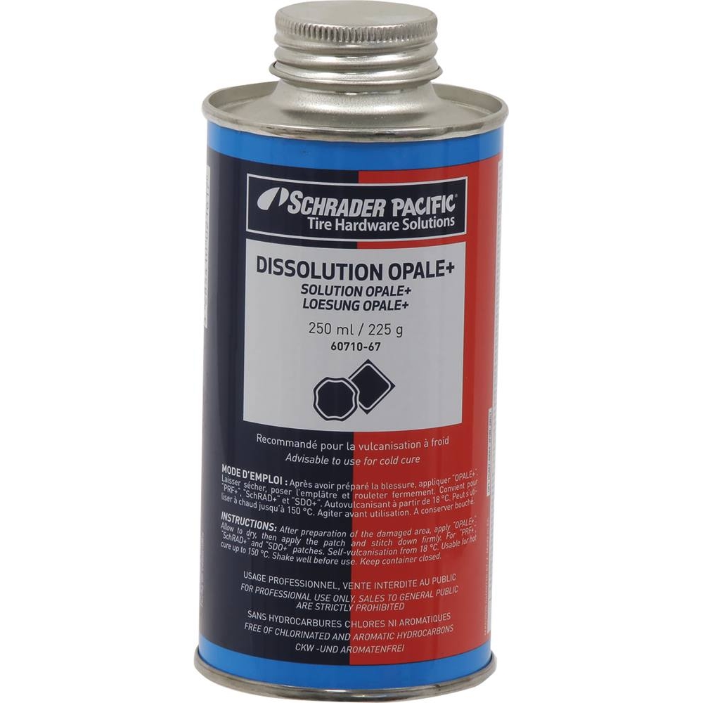 Colle vulcanisante à froid pour emplâtre - bidon de 225g sans pinceau SCHRADER - 17028