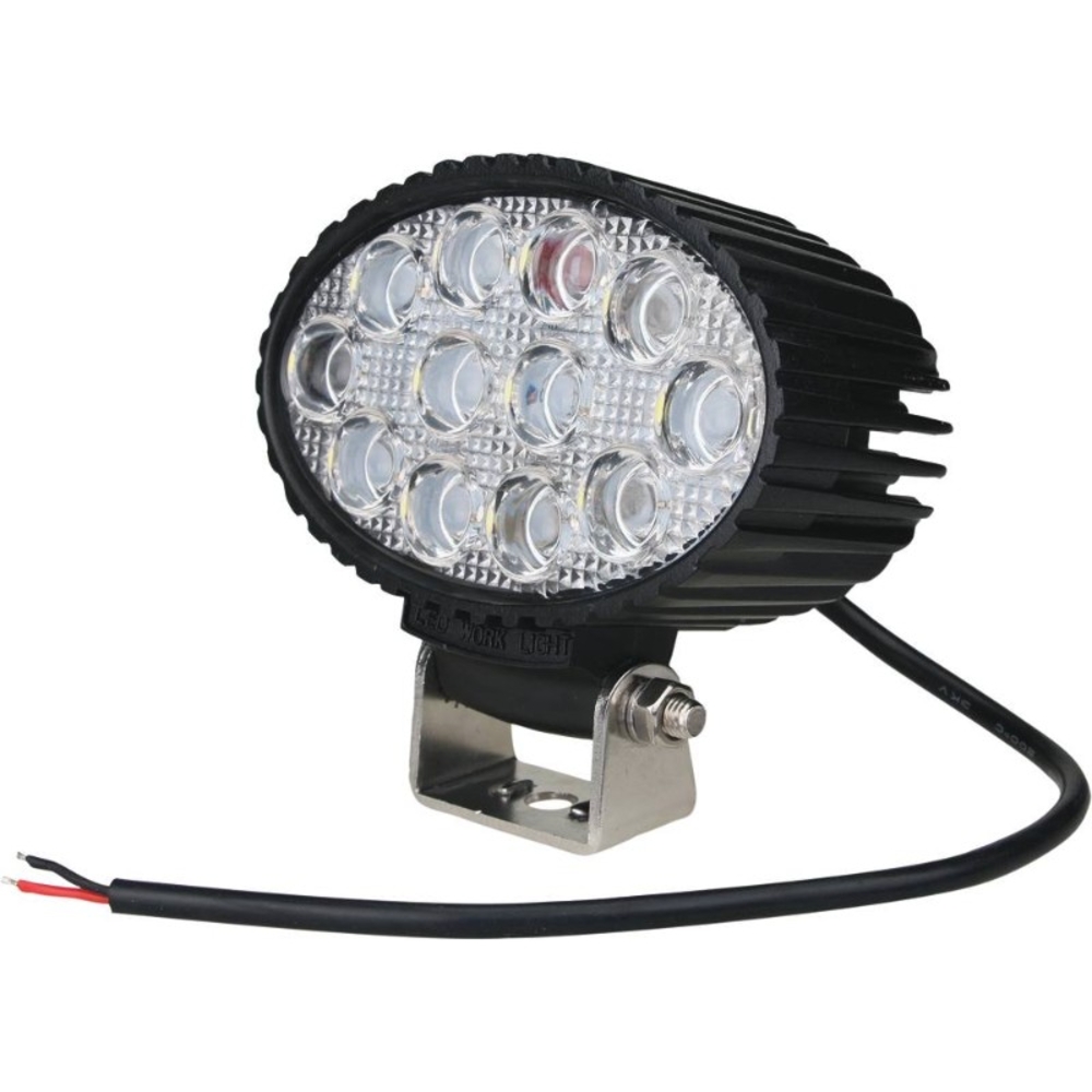 Phare de travail ovale 12 leds 36w 2400 lumens longue portee SODIFLASH - 17043