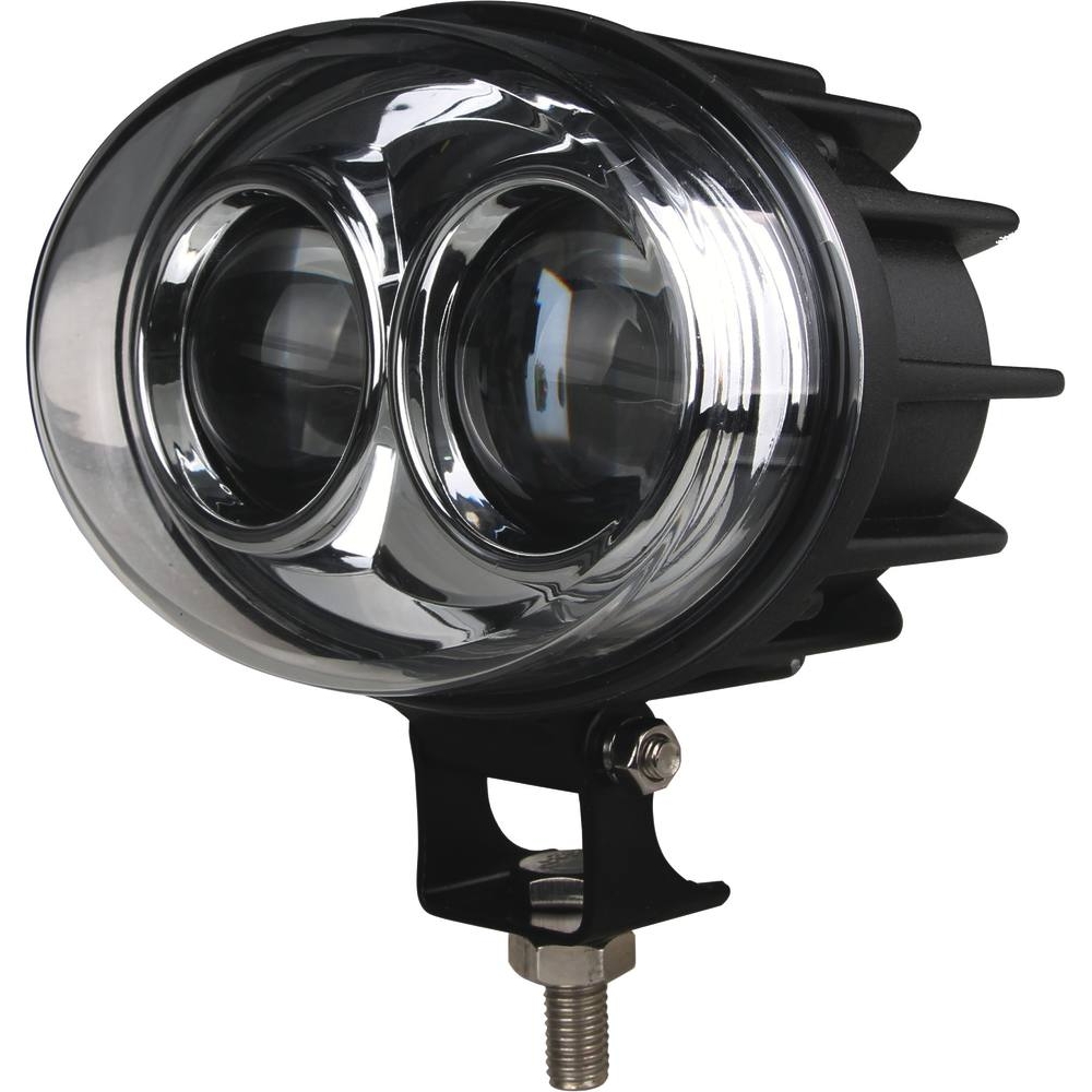 Phare de travail ovale LED 9/48V 6W 400 lumens bleu pour signalisation chariot de manutention SODIFLASH - 17120