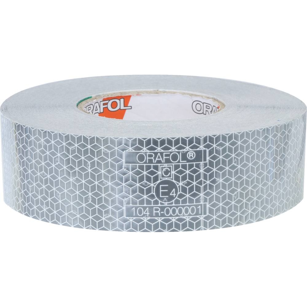 Bande rétroréfléchissante adhésive poids lourds 50mmx50m blanc ORAFOL - 17171