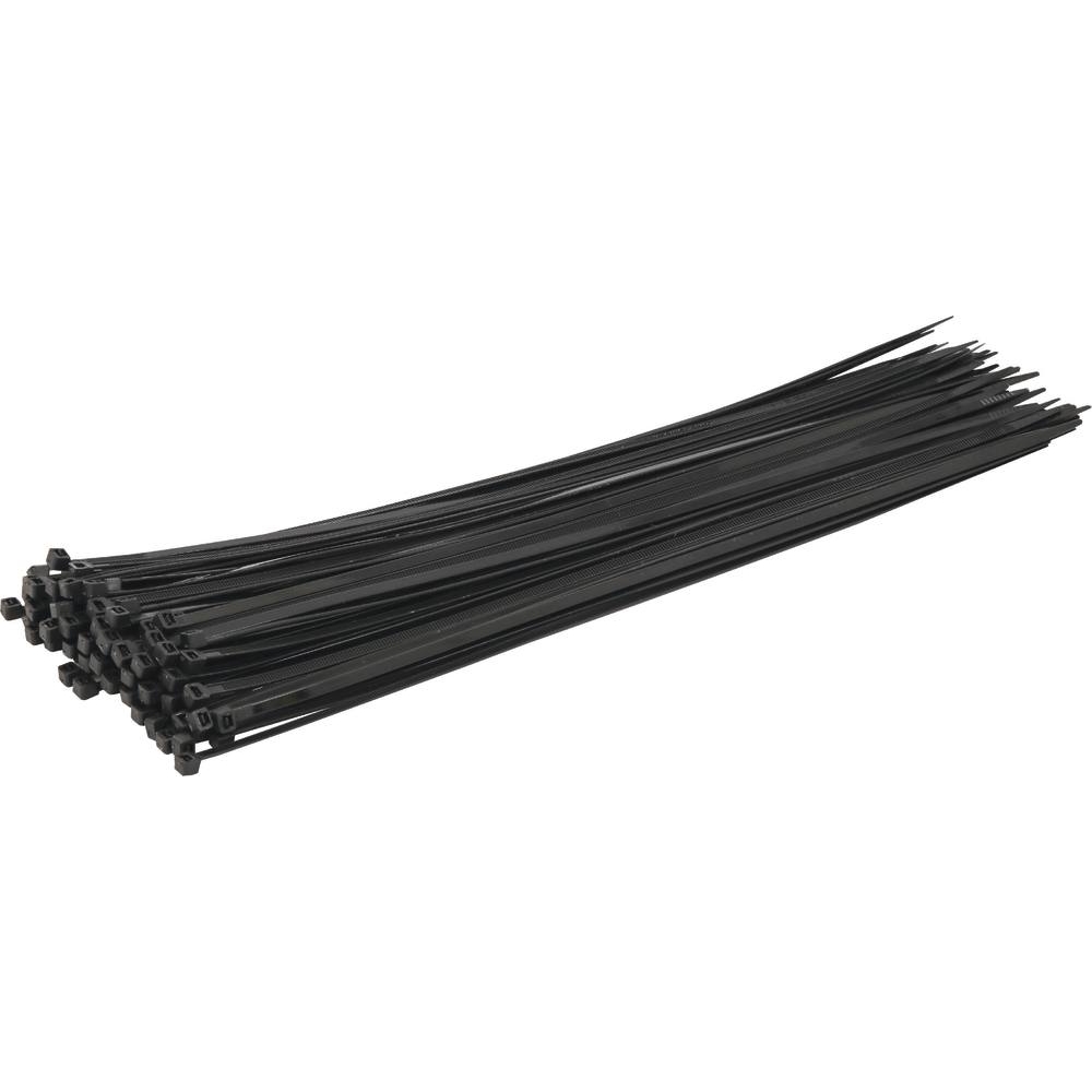 Collier nylon 4,8x380mm noir - lot de 100 pcs SODELEC - 17182
