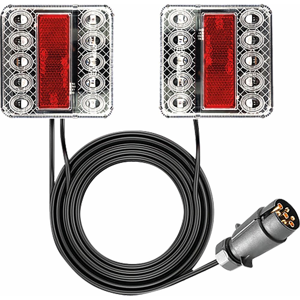 Kit de signalisation arrière 7,5m à fixer feux LED - SODIFLASH - 17232