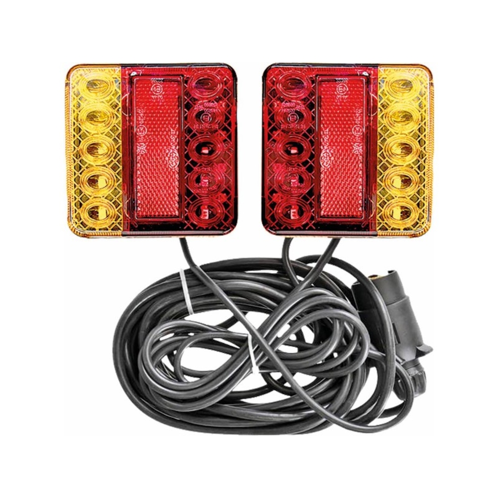 Kit de signalisation arrière LED 12V 7,5m magnétique SODIFLASH 17239