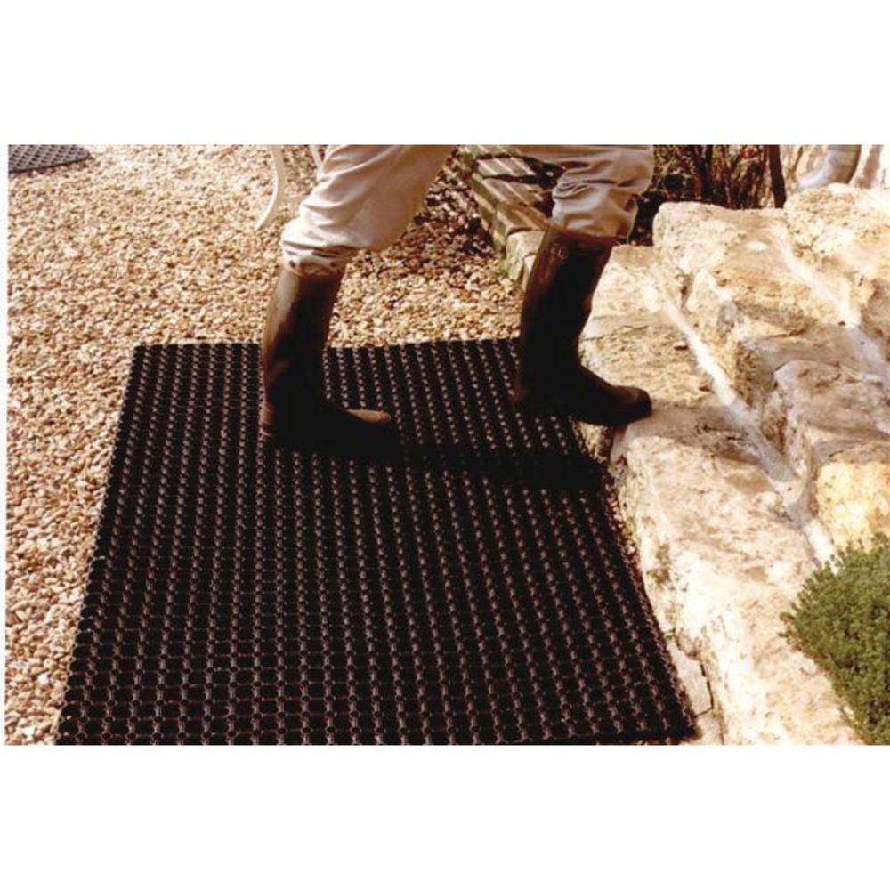 Tapis caillebotis 100% caoutchouc 80x120cm - 17259