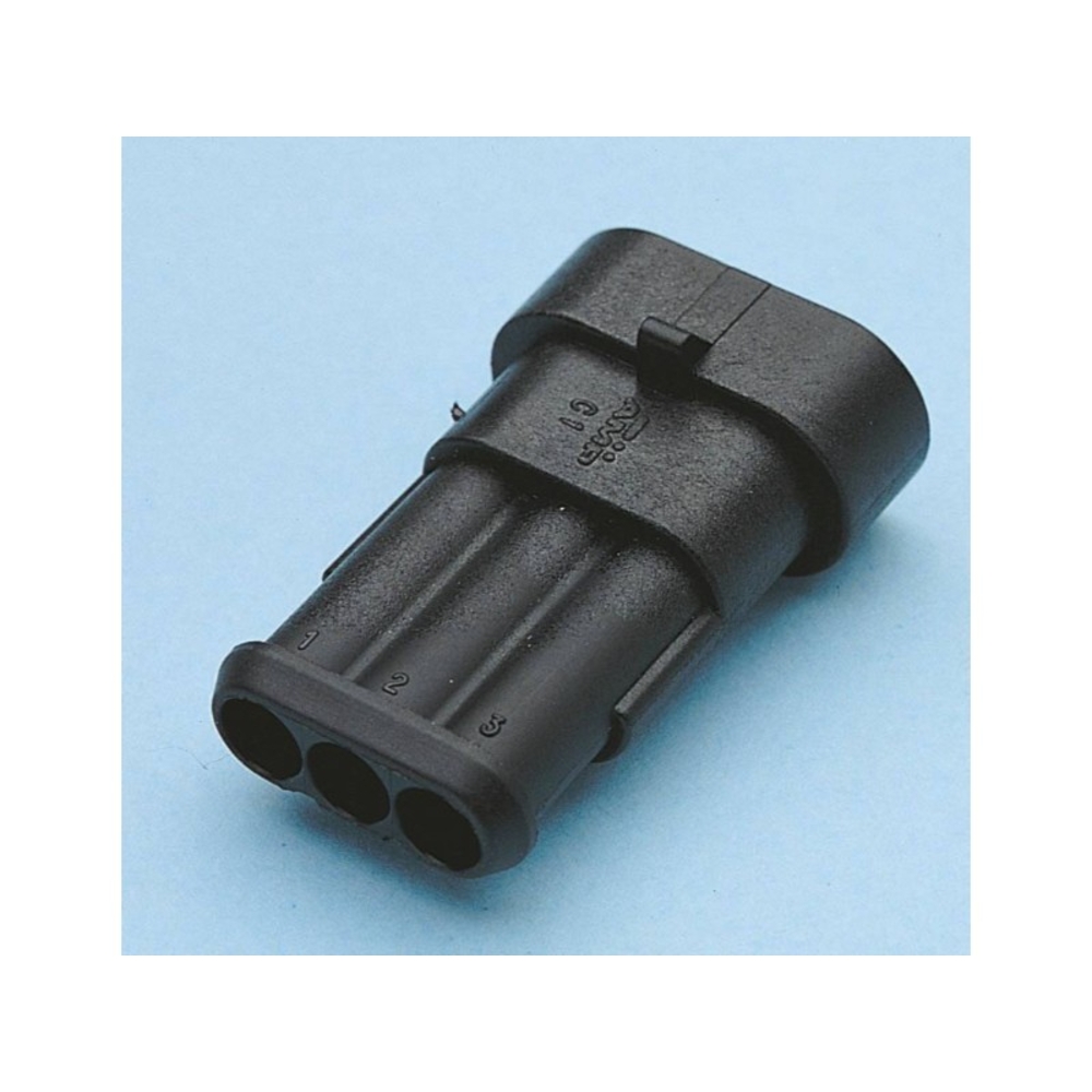 Lot 10 connecteur etanche serie 15mm p/ fiche male 3 plots - 17301