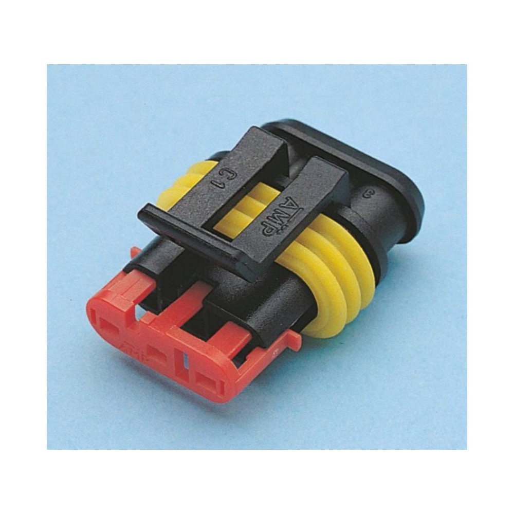 Lot 10 connecteur etanche serie 15mm p/ fiche femelle 3 plots - 17302