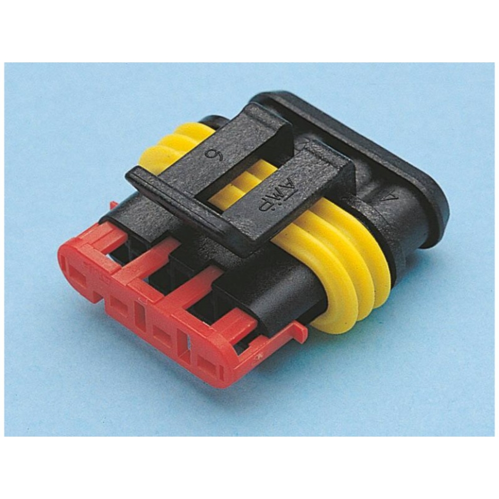 Lot 5 connecteur etanche serie 15mm p/ fiche femelle 4 plots - 17304