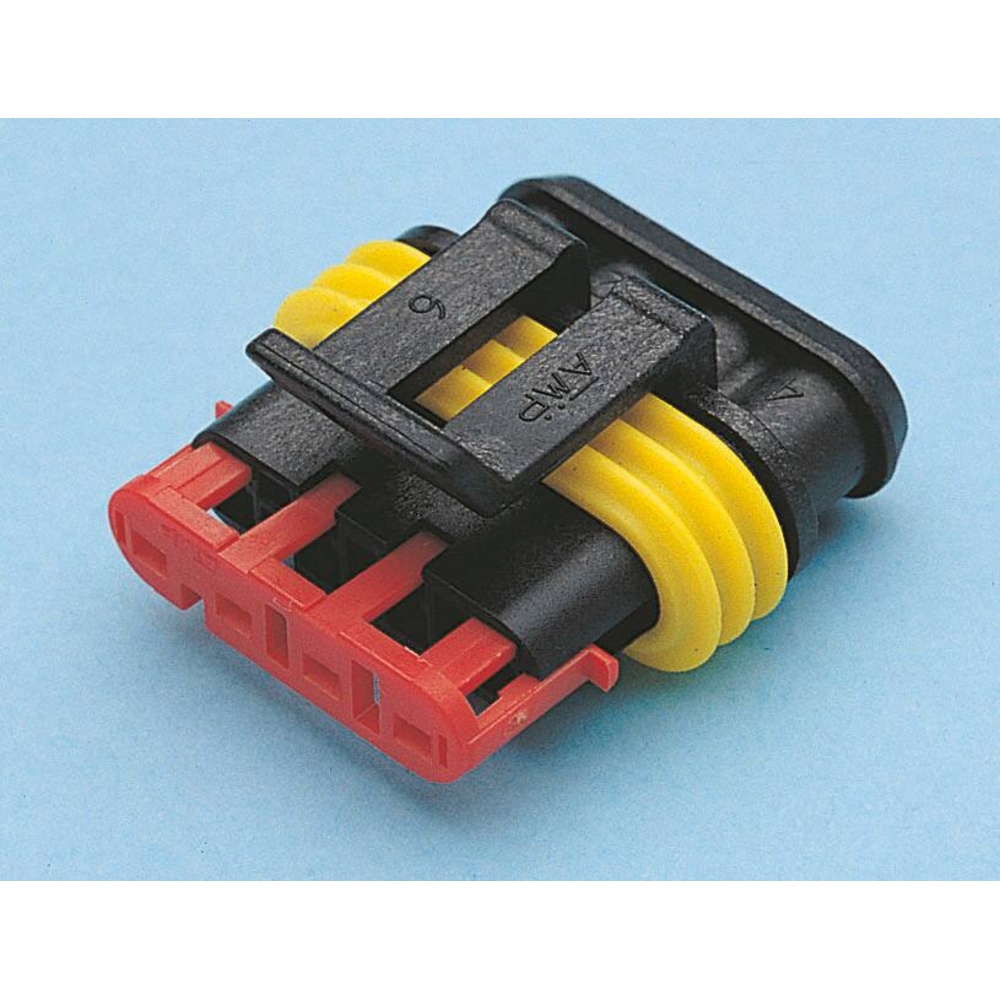 Connecteur étanche femelle 4 voies 1,5mm² - lot de 5 pcs - 17304