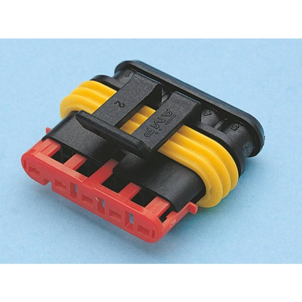 Lot 5 connecteur etanche serie 15mm p/ fiche femelle 5 plot - 17306