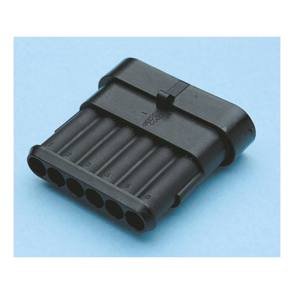 Lot 5 connecteur etanche serie 15mm p/ fiche male 6 plots - 17307