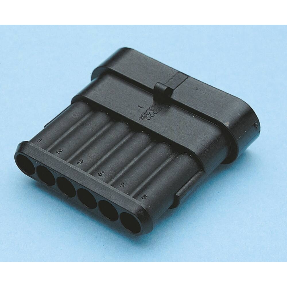 Connecteur étanche mâle 6 voies 1,5mm² - lot de 5 pcs - 17307