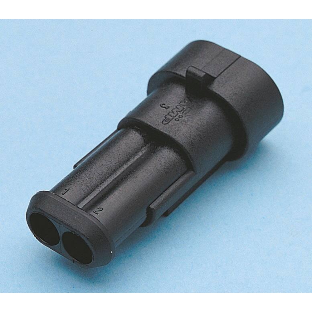 Connecteur étanche mâle 2 voies 1,5mm² - lot de 10 pcs - 17317