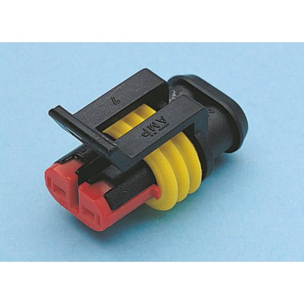 Lot 10 connect etanche 15mm p/ fiche femelle 2 plots - 17319