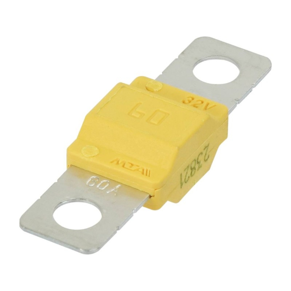 5 FUSIBLES MIDI SERIE 55 32V 60A JAUNE 40*12 D53MM - 17338