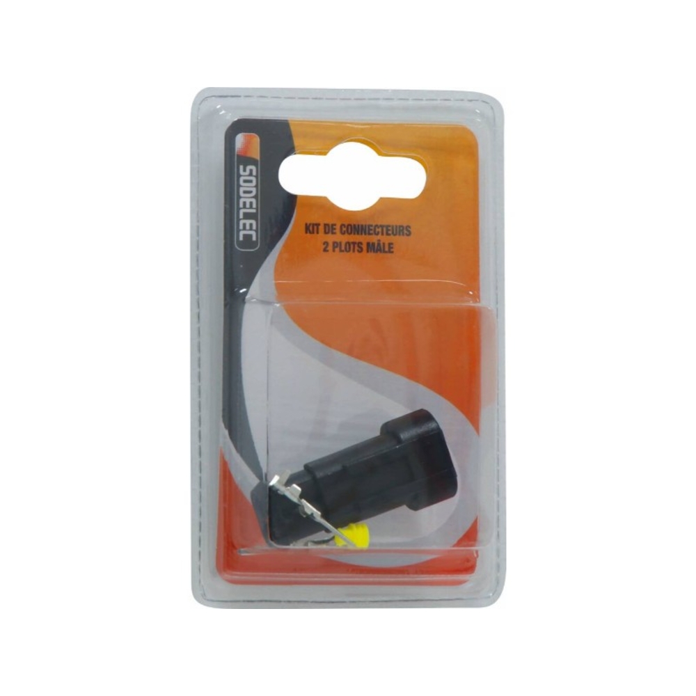 Kit de connecteurs 2 plots male - 17373
