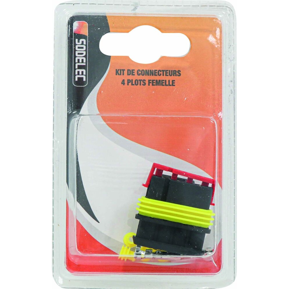 Connecteur étanche femelle complet 4 voies - SODELEC - 17379
