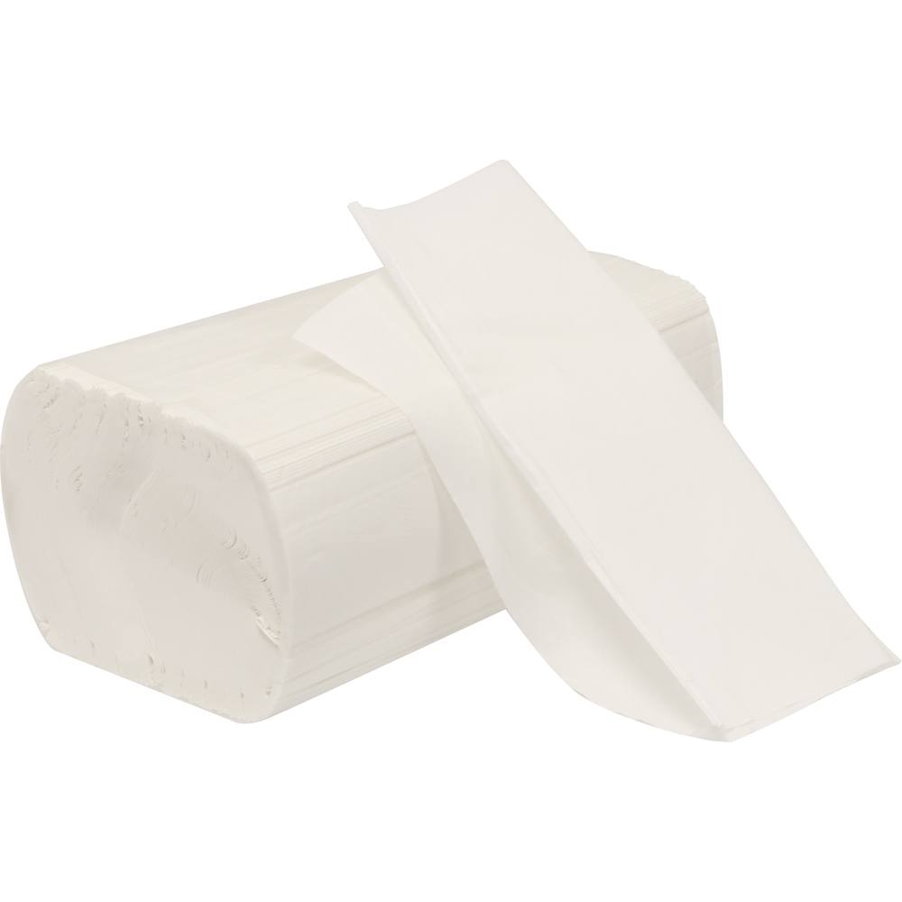 Essuie-mains blanc plié en V 250 feuilles 220x210mm - 20 recharges KARZHAN - 17513