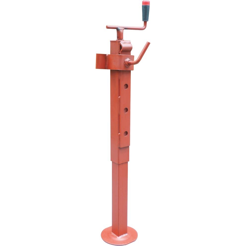 Béquille acier carré de 60mm course de 310mm 600kg avec fixation réglable - 17536