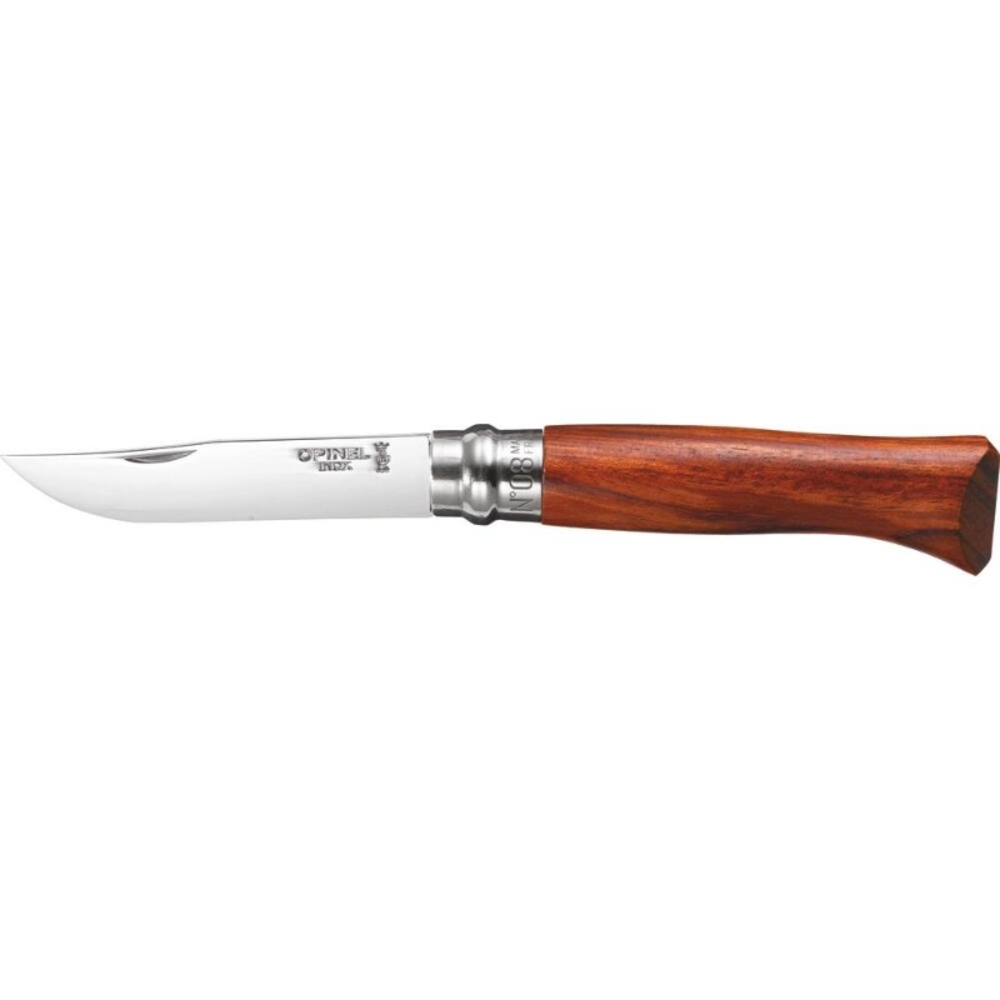 Couteau boite n°8 luxe lame inox poli glace manche padouk OPINEL - 17627