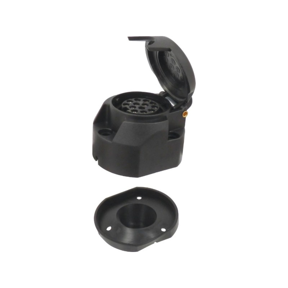 Socle femelle - 13 broches, 12V - SODELEC - 17636