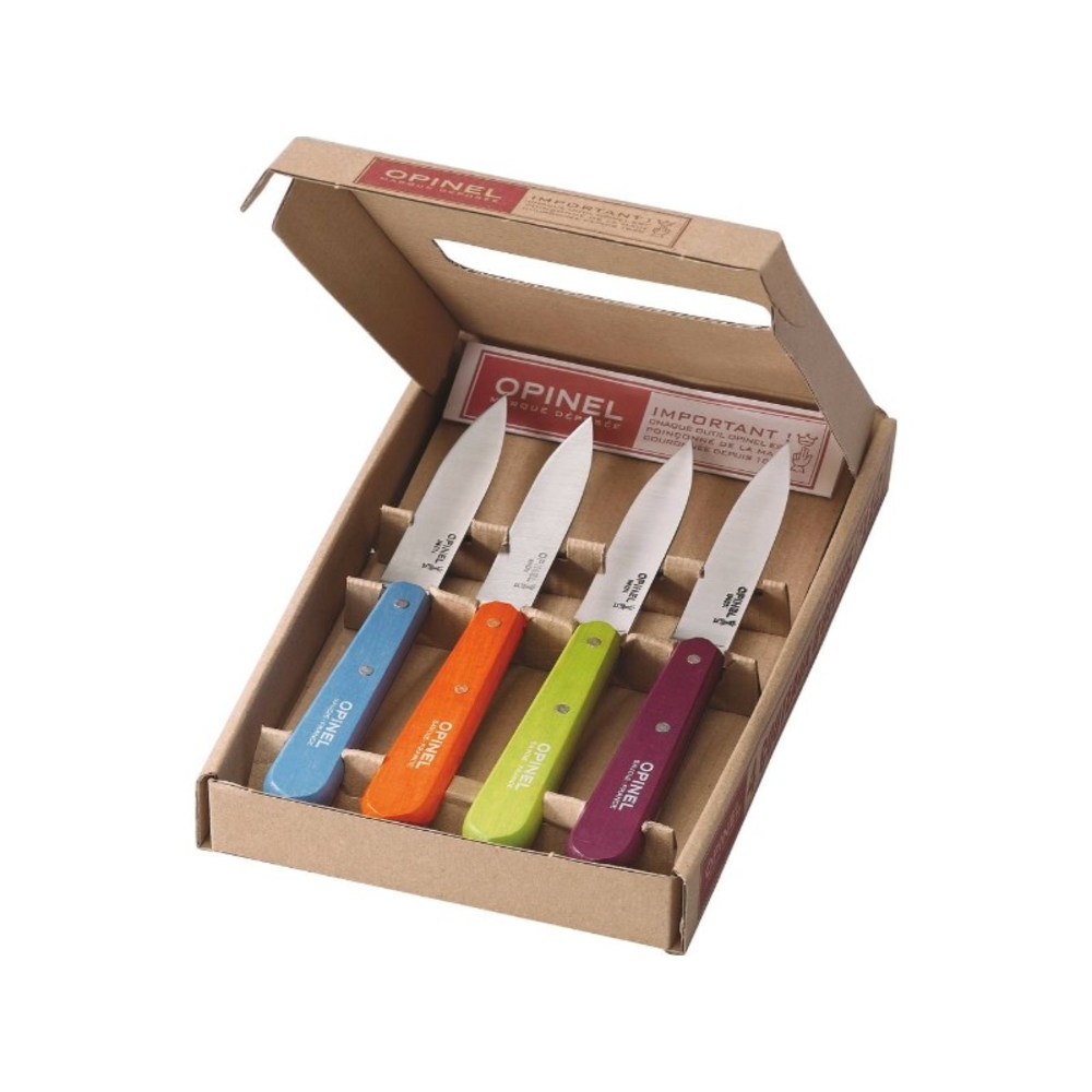 Coffret 4 couteaux office acidules OPINEL - 17649