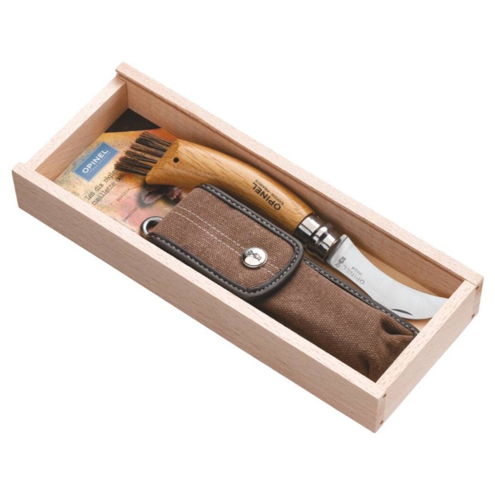 Plumier couteau champignon en hetre + etui OPINEL - 17650