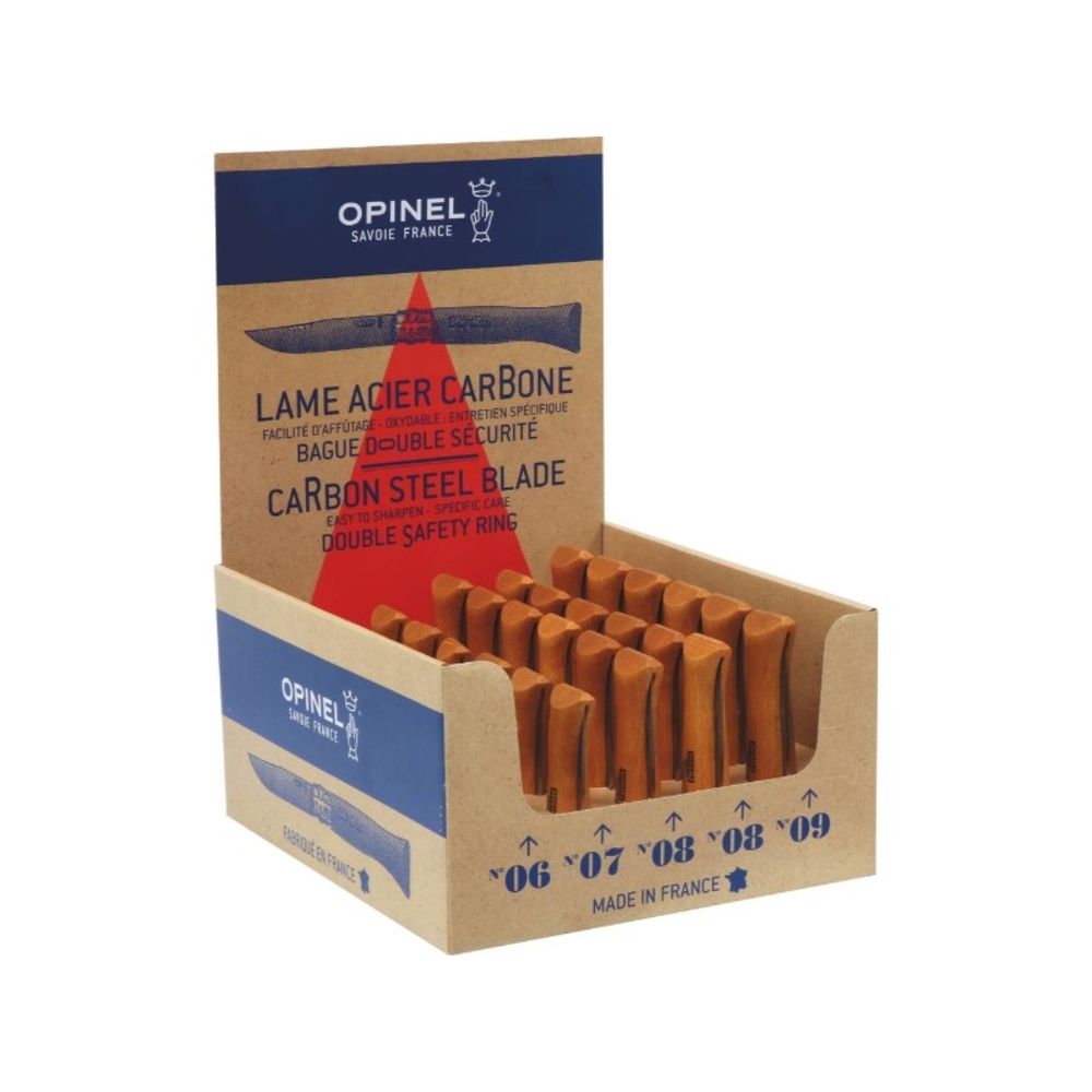Presentoir 30 couteaux acier carb. OPINEL - 17666