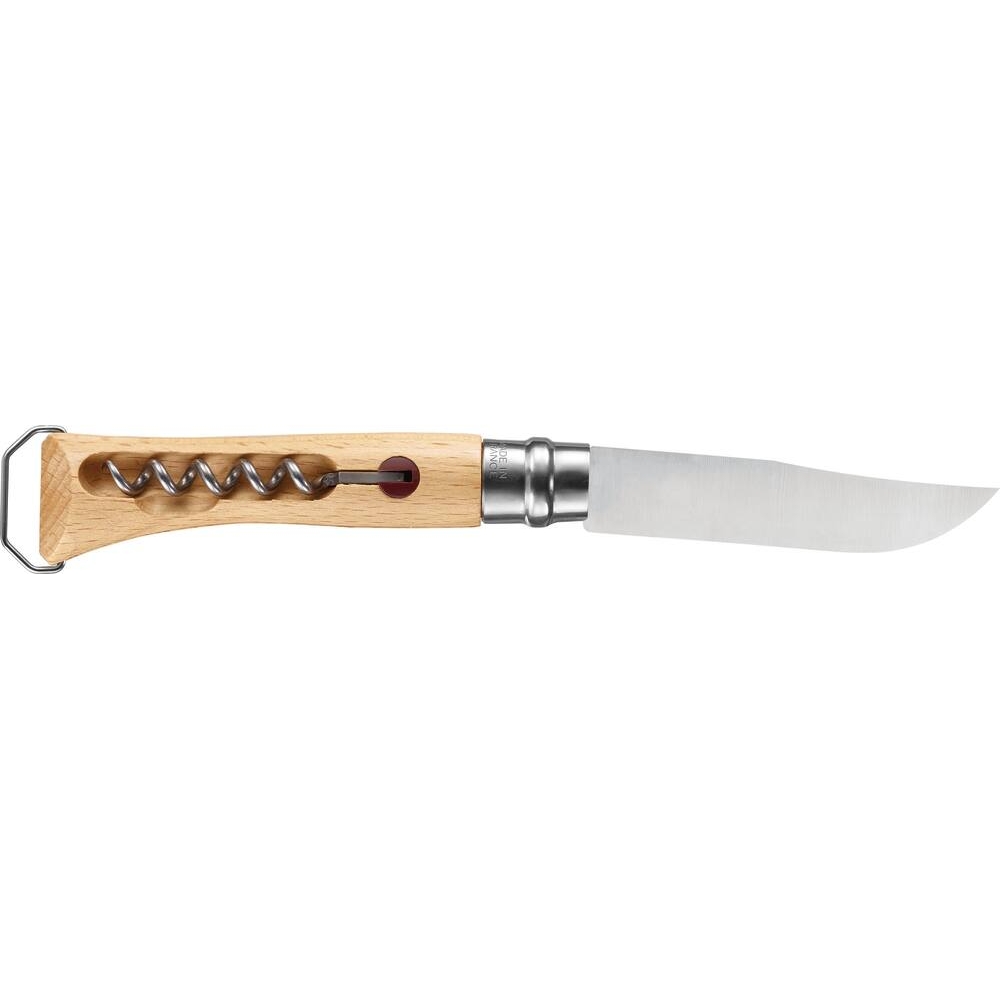 Couteau tire bouchon N°10 avec lame en acier inox et bague de sécurité OPINEL - 17676