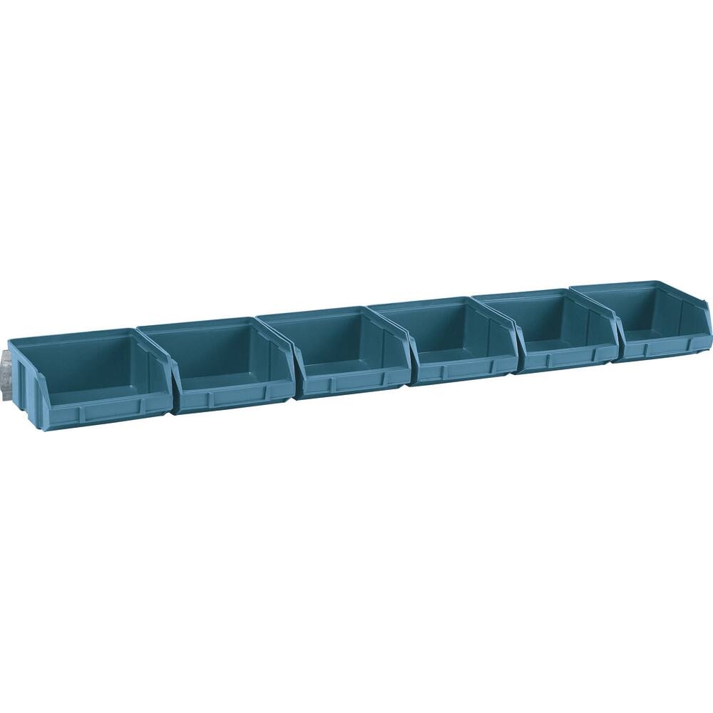 Boîtes à bec bleu - kit 6 boîtes avec support acier 600x95x50mm - 17703