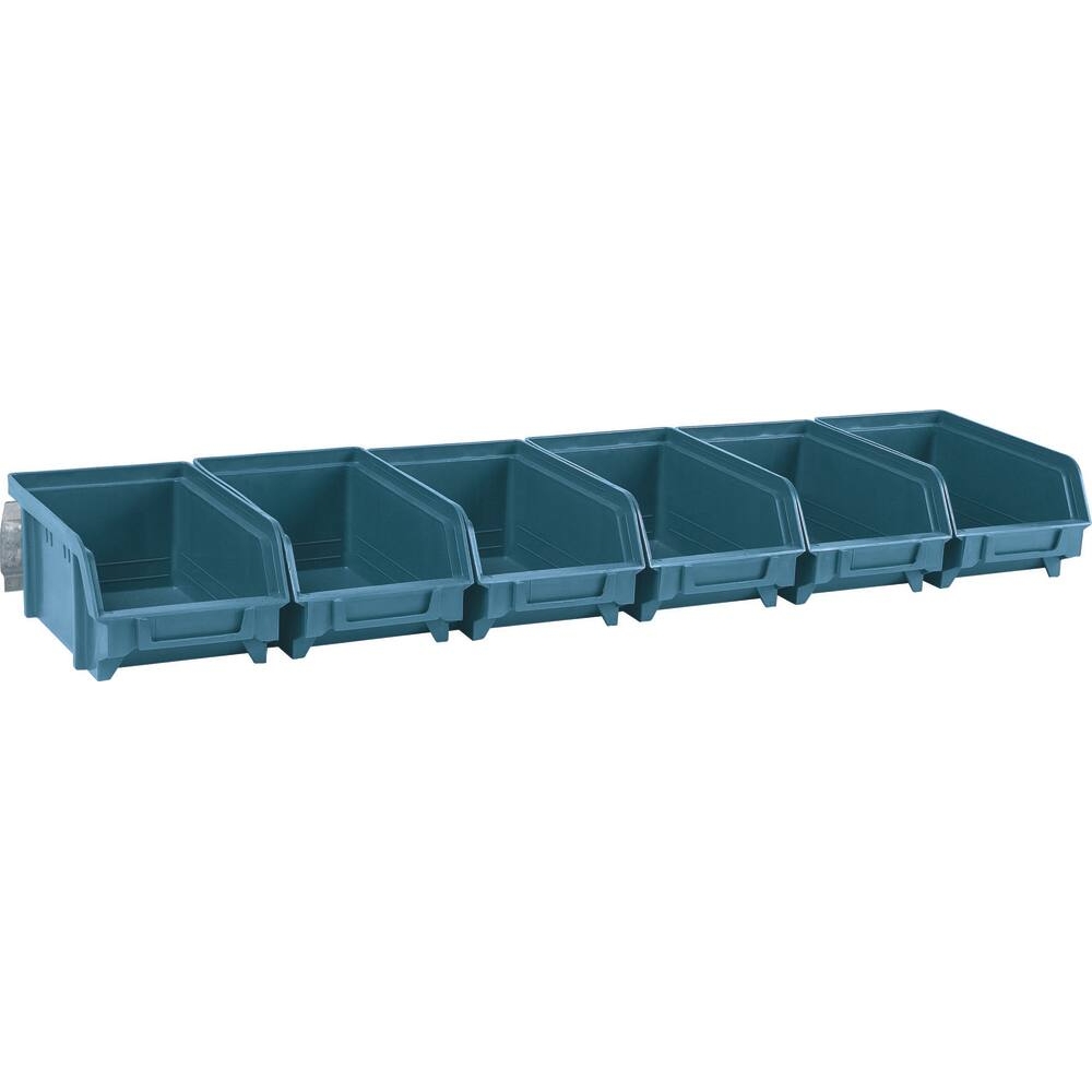 Boîtes à bec bleu - kit 6 boîtes avec support acier 600x168x75mm - 17704