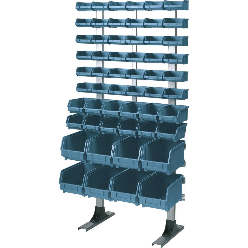 Etagère sur pieds avec 56 boîtes à bec 1250x600x300mm - 17714