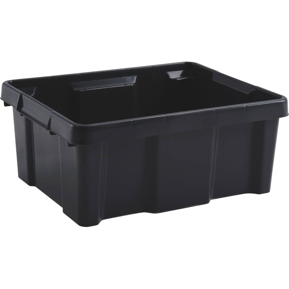 Bac de rangement renforcé gris 20L 433X342X172mm EDA - 17725
