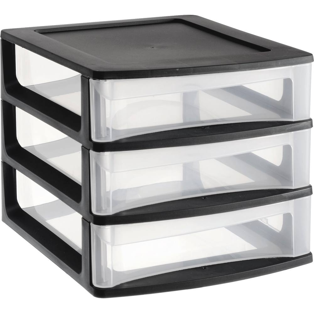 Bloc 3 tiroirs de rangement 180x215x161mm EDA - 17732