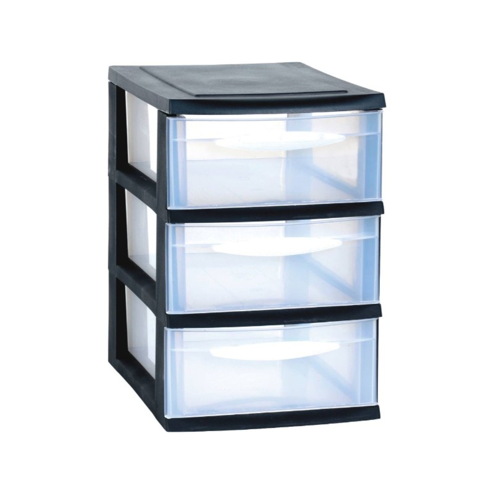 Tour 3 tiroirs gm 180x280x275 noir EDA - 17733