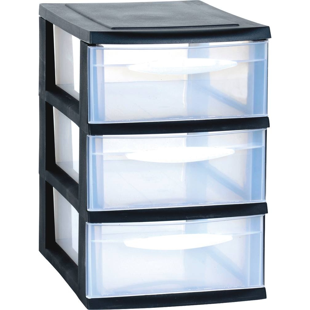 Bloc 3 tiroirs de rangement 180x280x275mm EDA - 17733