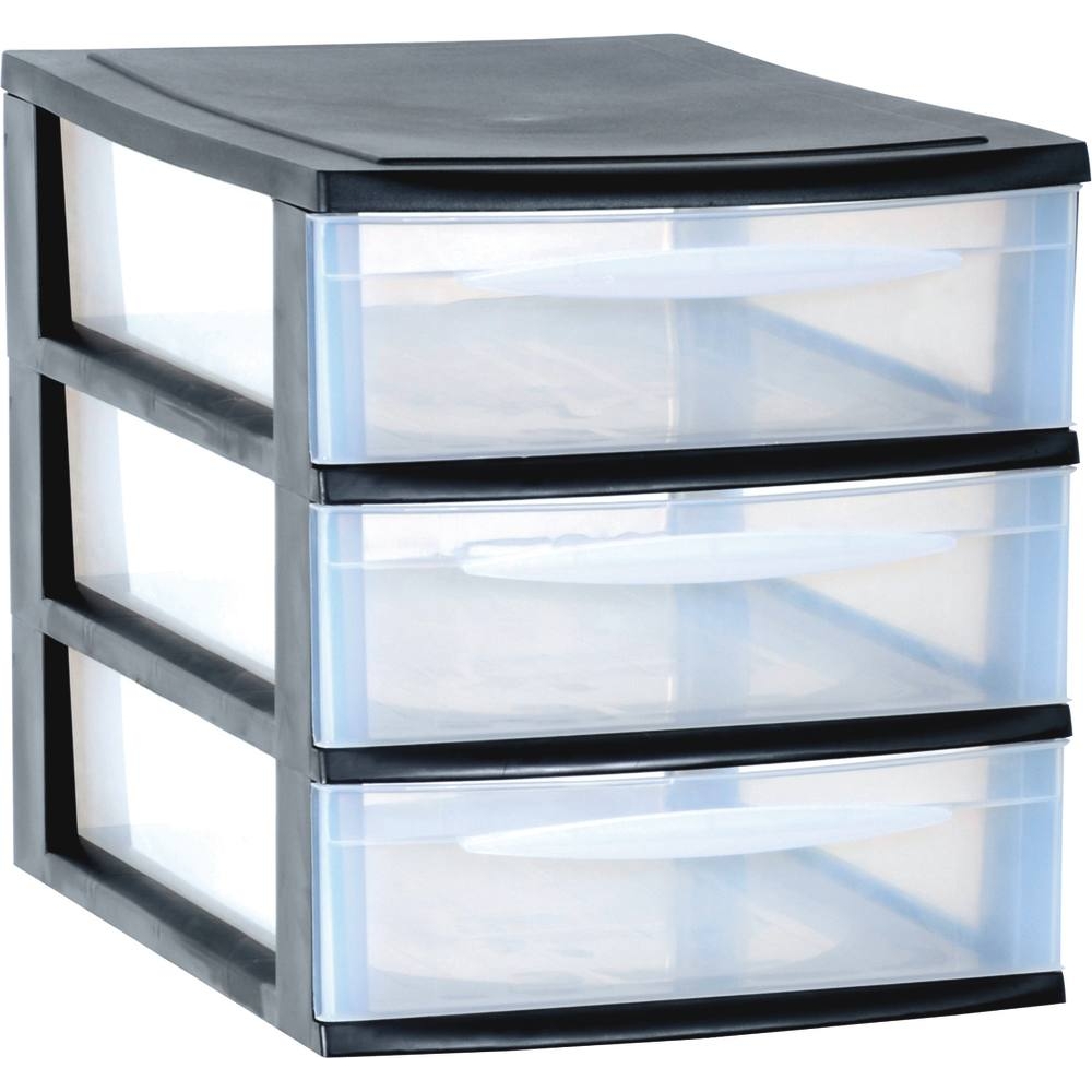 Bloc 3 tiroirs de rangement 255x360x275mm EDA - 17734