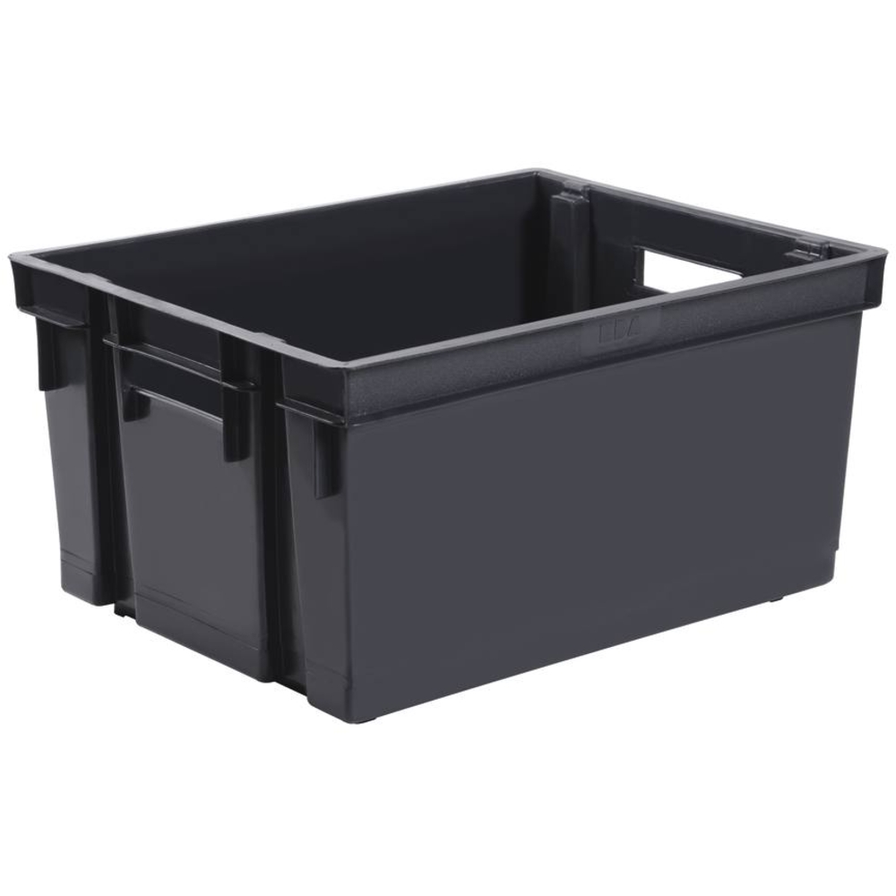 Bac de rangement gris 30L 441x345x235mm EDA - 17738