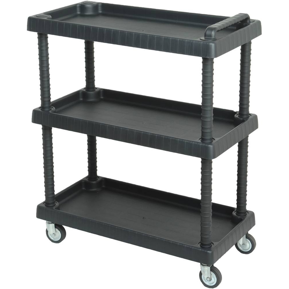 Servante d'atelier plastique/résine 3 plateaux 750x375x920mm - 17757