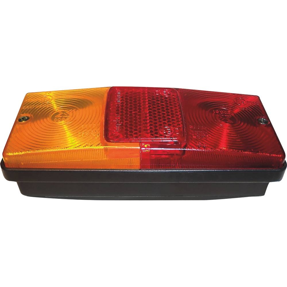 Feu arrière rectangle 3 fonctions avec catadioptre AJ.BA - 17778