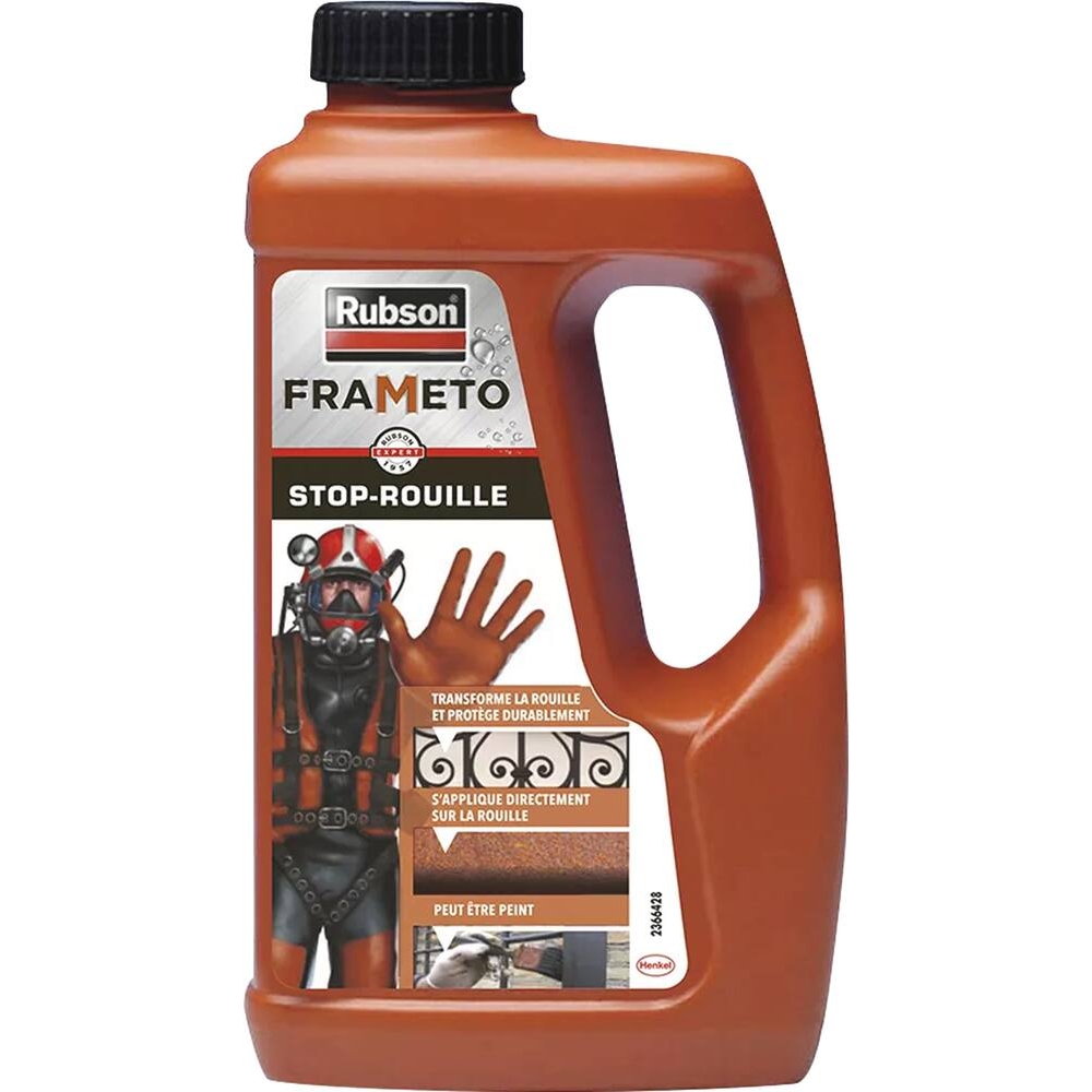 Traitement antirouille stop rouille immédiat Frameto Rubson - bidon de 500ml RUBSON - 17912