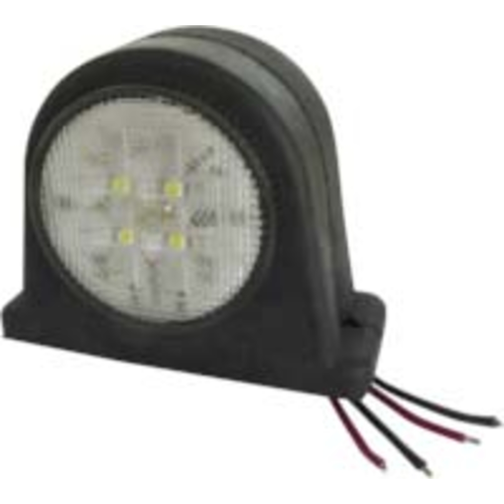 Feu de gabarit LED 10/30V rond rouge/blanc à fixer SODIFLASH - 17946
