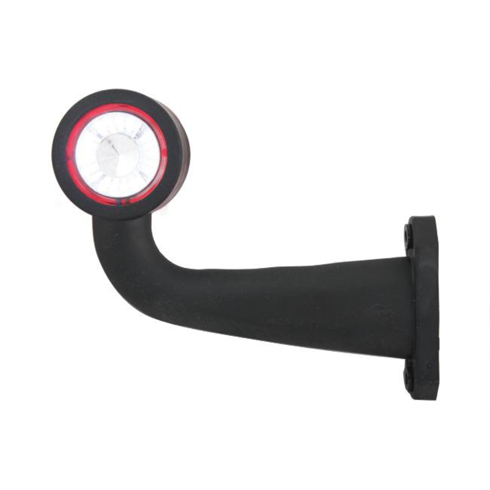 Feu de gabarit LED 12/24V côté gauche rouge/blanc déporté coudé 175mm SODIFLASH - 17949