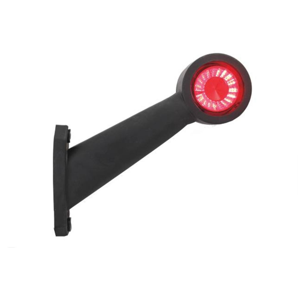 Feu de gabarit LED 12/24V côté droit rouge/blanc déporté incliné 175mm SODIFLASH - 17953