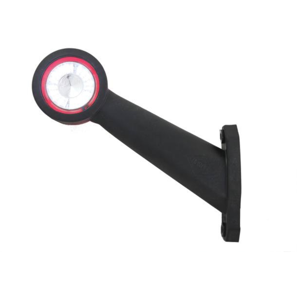 Feu de gabarit LED 12/24V côté gauche rouge/blanc déporté incliné 175mm SODIFLASH - 17954