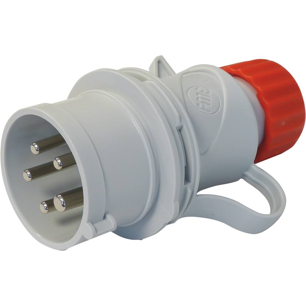 Fiche mâle 5 broches 3P+N+T 400V 16A FANTON - 17956