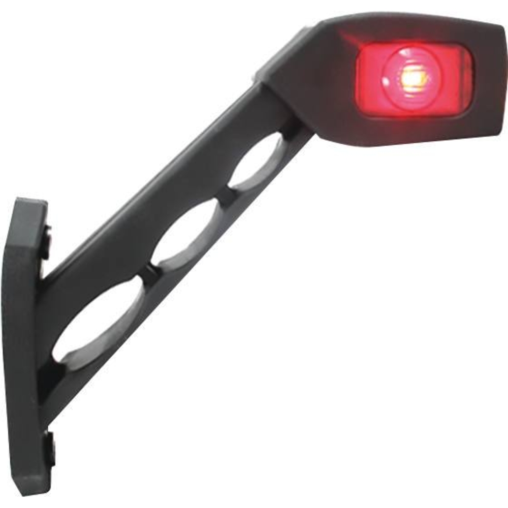 Feu de gabarit LED 12/24V côté droit rouge/blanc/orange déporté coudé 180mm SODIFLASH - 17959