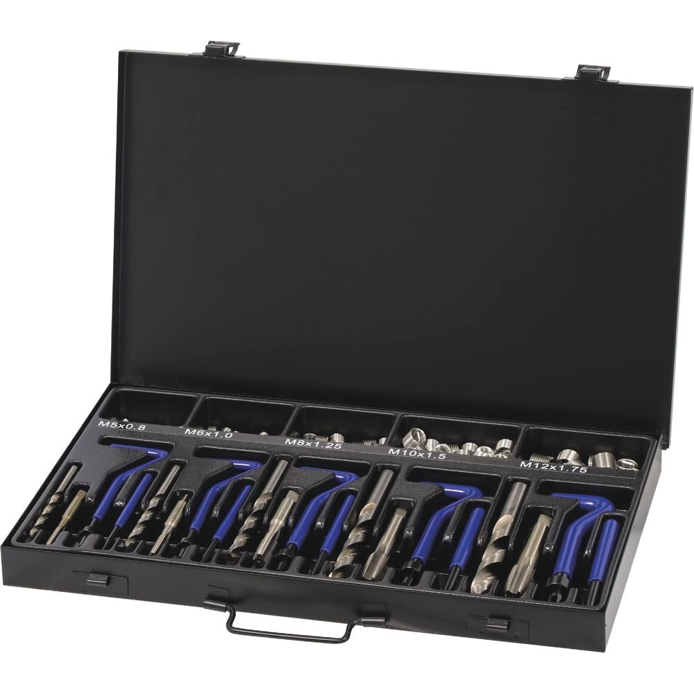 Réparation de filetage M5 à M12 - coffret de 130 pcs DRAKKAR TOOLS - 17980
